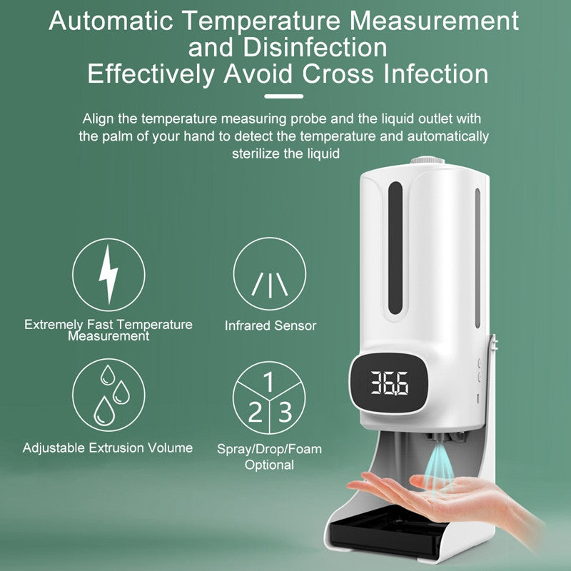 Infrared Thermometer Soap Dispenser Automatic Induction